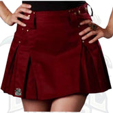 Women’s Maroon Utility Skirt – Bold, Functional & Stylish